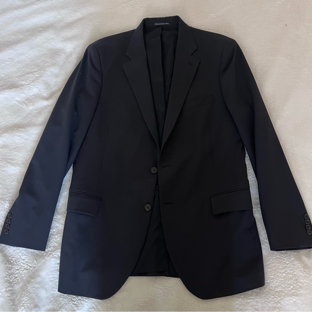 Lands' End Classic navy blue Sport Coat 41L EUC
